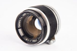 Canon 50mm F/1.  8 Prime Lens Vintage For Leica Ltm M39 Screw Mount V13