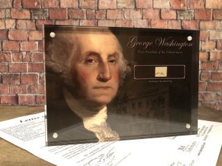 George Washington 1797 Signed Handwritten Word Jsa Loa Authentic History Gift