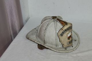 Cairns Leather District Chief H F D Fire Helmet