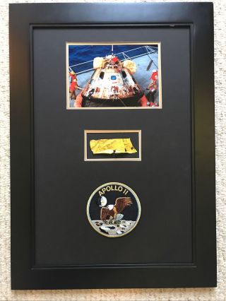 Apollo 11 Large 3” X 1”flown Kapton Foil Piece With Great Provenance