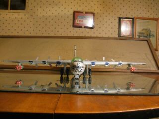 yonezawa boeing b 36 peacemaker bomber tin 6 propeller airplane toy model 2