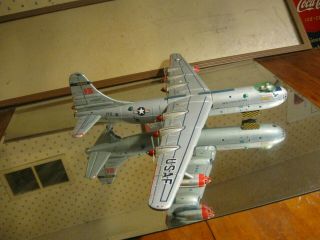 yonezawa boeing b 36 peacemaker bomber tin 6 propeller airplane toy model 6