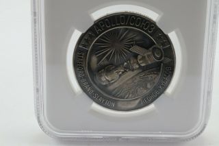 Apollo Soyuz 1975 Robbins Medallion (NGC Silver Medal) Not Flown in Space 6