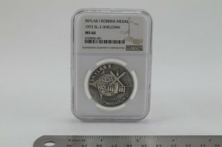 Apollo Skylab I 1973 Robbins Medallion (ngc Silver Medal) Not Flown In Space