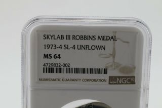 Apollo Skylab III/3 Robbins Medallion (NGC Silver Medal) Not Flown in Space 6