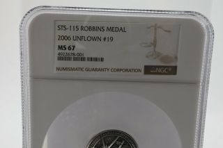 19 STS - 115 2006 Robbins Medallion (NGC Silver Medal) Not Flown in Space 6