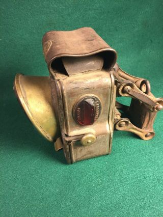 Antique Vintage Salsbury Safety Bicycle Lamp Lantern Light