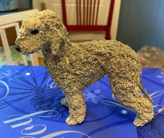 Vintage Jane Callender Spaghetti Dog Statue - Bedlington Terrier