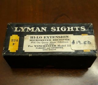 Lyman 524f Hi - Lo Extension Micrometer Receiver Sight