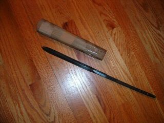 [smb57] Japanese Samurai Sword: Mumei Yari Spear Blade And Saya