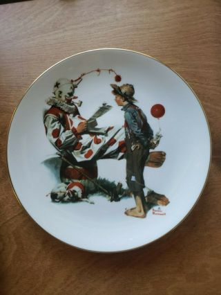 Norman Rockwell " The Idol " 10.  5 " Plate By Gorham China