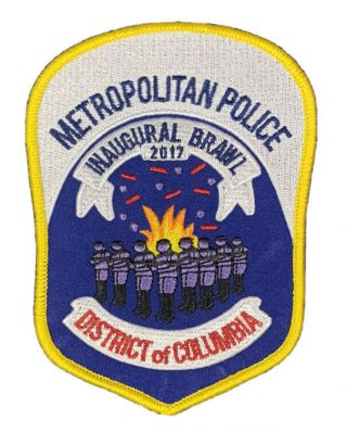Washington Dc Metropolitan Police 2017 Inauguration Inaugural Brawl Riot Patch