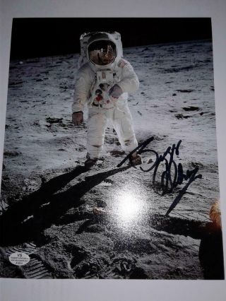 Apollo 11 Lunar Surface 8x10 Photo Of Buzz Aldrin; Hand - Signed Autographed W/coa