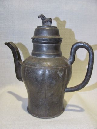Antique / Vintage Malay Straits Chinese Pewter Wine Pot From Penang,  Malaysia