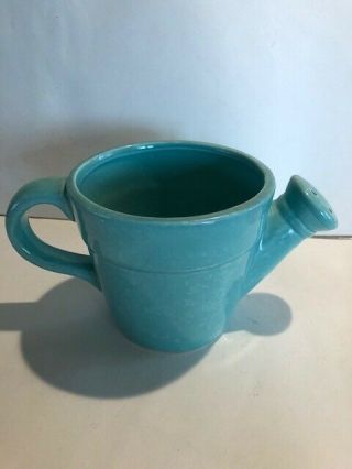 Ceramic Watering Can Turquoise Planter