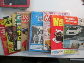 Vintage Car Magazines,  50 Hot Rod,  Drag Racing,  Muscle Cars 1960 - 70 