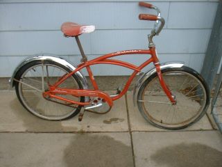 Schwinn 1967 December Boys Skipper Bike Red 20 X 1 3/4 Parts Or Restore Mc05870