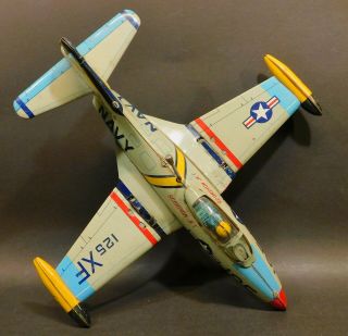 Vintage Yonezawa Scorpion Jet VF - 124 XF Japan Tin Toy 3