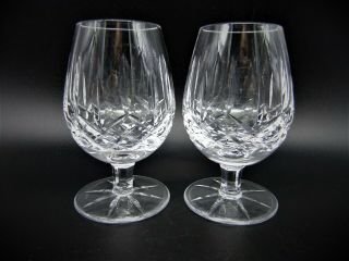 Vintage Waterford Lismore Small Brandy Snifter Cognac Glasses Set Of 2