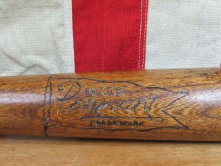 Vintage 1930s Pennant Wood Baseball Bat No.  305 Leaguer Hof Joe Cronin Model 36 "