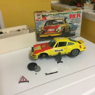 Schuco Rally Porsche 911r,  Vintage Battery Operated.  1:16 Scale W/ Box
