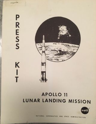 Complete Nasa News Press Kit: June 1969,  " Apollo 11 Press Kit ".