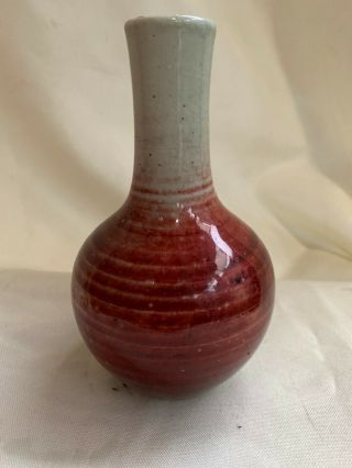 Antique Chinese China Sang De Boeuf Red - Glazed Porcelain Vase