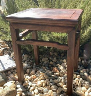 Antique Chinese Ming Meditation Bench Table Handmade 19th Century