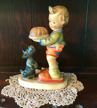 Vintage Goebel Hummel Boy With Cake (6 " Tall Figurine)