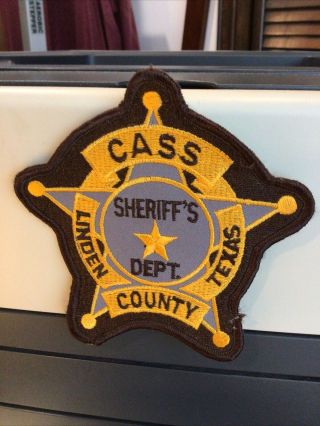 Texas Linden Cass County Sheriff’s Department Patch