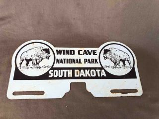 Wind Cave National Park South Dakota Souvenir License Plate Topper