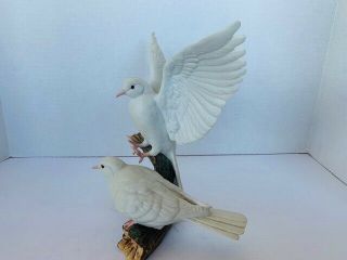 Dove Figurine Sculpture Homco Masterpiece porcelain Home Interior Gift Bird Love 3