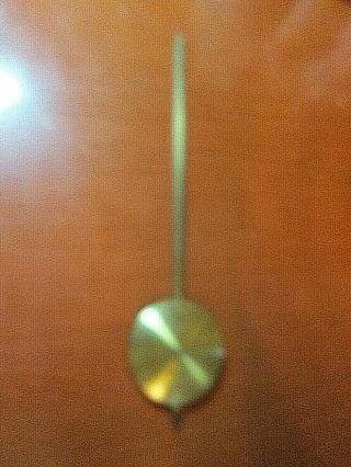 Vintage Wall Clock Pendulum 2 - 1/8 " Dia X 10 " Long,  Parts Repair (835c)