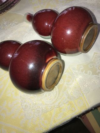 Sang De Boeuf Double Gourd Vases