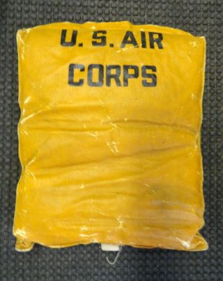U.  S.  Air Corps Airplane Seat Back Cushion Complete