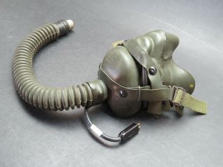 1944 Aaf A - 14 Medium Oxygen Mask With Microphone - Cond.