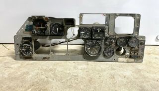 F - 4 Phantom Aircraft Cockpit Instrument Panel / Altimeter / Aoa / Lights / Hsi