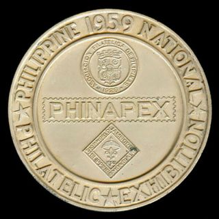 1959 Philippines 10th World Jamboree Philatelic Exhibition Award Silver Medal