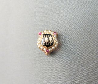 Vintage 10k Gold Phi Kappa Psi Fraternity Pin / Badge