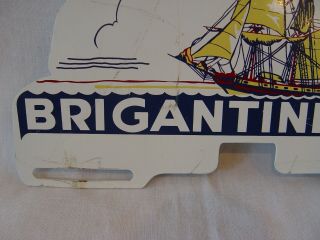 Vintage Brigantine Jersey Ship Ocean Souvenir License Plate Topper 2