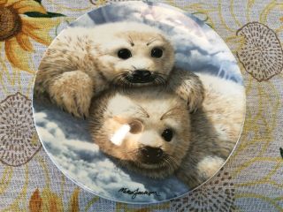 1990 Baby Seals Decorative Plate Mike Jackson 1st Issue Beauty Of Polar Wildlife