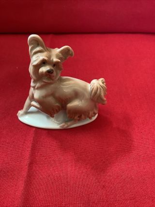 Rosenthal Art Deco Porcelain Figurine Skye Terrier Dog Theodor Karner 156