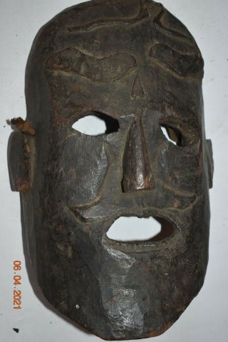 Orig $399 - Mega Nepal Shaman Mask,  Snakes,  Birds,  1900s 14 " Prov