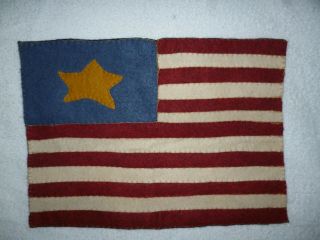 Rare Florida Provisional Military Flag Civil War Ucv 1880 - 1920 Felt No Glow