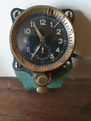 Ww2 Luftwaffe Cockpit Clock Junghans Borduhr