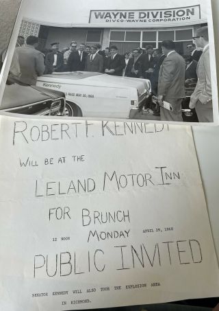 Robert F.  Kennedy 1968 Campaign Photograph