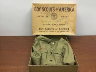 Vintage Boy Scouts Of America Bsa V Neck Shirt 1940 