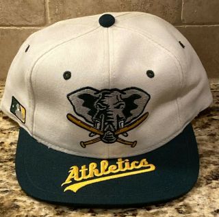 Vintage Oakland As Athletics Stomper Logo Script Snapback Hat Sports Specialties