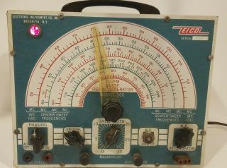Vintage Eico Tv - Fm Sweep Signal Generator Model 360 Powers Up