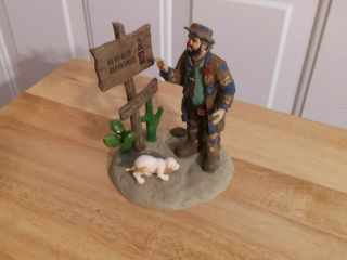 Emmett Kelly 1995 Limited Edition Coca - Cola Figurine " 496 Miles To Anywhere "